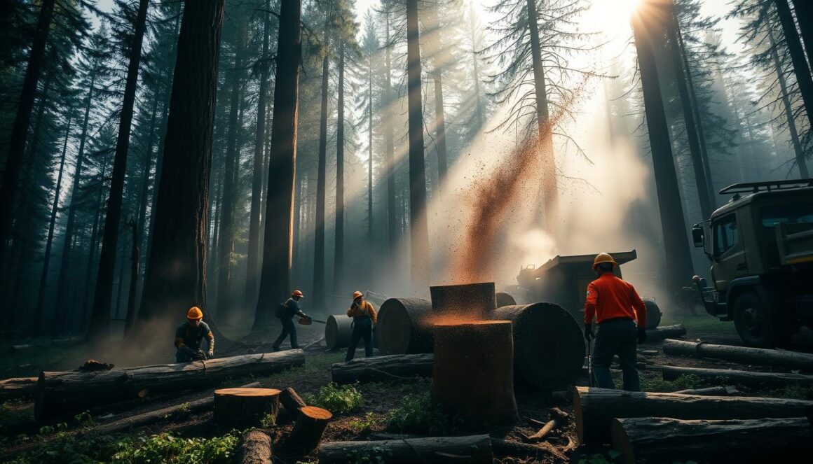 logging workers