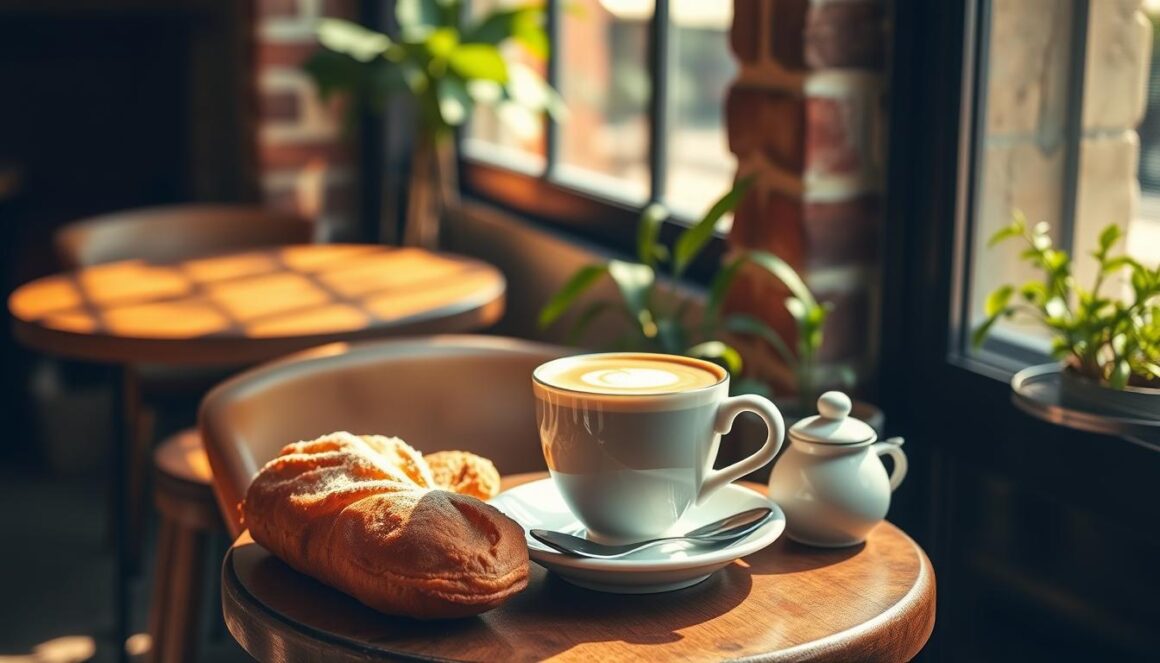 Traditional Italian Cappuccino Breakfast