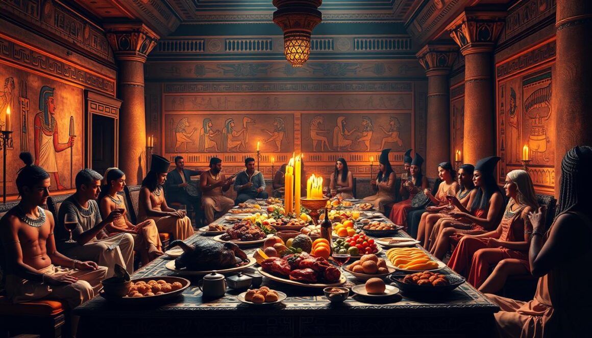 Ancient Egyptian Banquet Scene