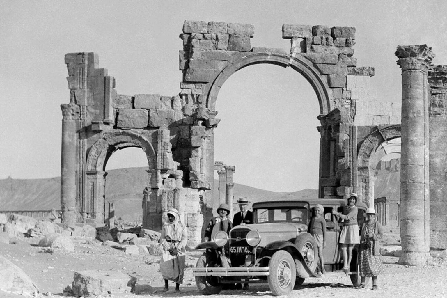 Tourists in Palmyra