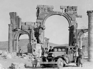 Tourists in Palmyra